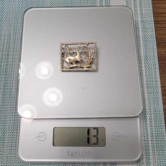 Vintage Rabbit brooch sterling silver mexico 13g - Picture 9 of 10